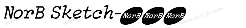 NorB Sketch字体转换 NorB Sketch字体转换